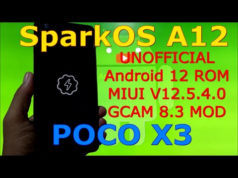 SparkOS A12 for Poco X3 NFC (Surya) Android 12 - GCAM 8.3 MOD