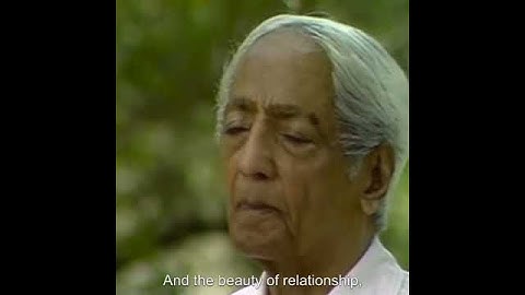 We are destroying the beauty of the earth | Krishnamurti