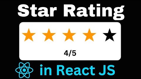 Star Rating in React JS | React Interview Question | Machine Coding Round