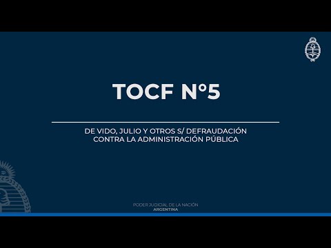 TOCF N°5 - Causa Sueños Compartidos