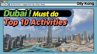 Dubai Top 10 Activities - 두바이 top10 액티비티! (by 현지인)