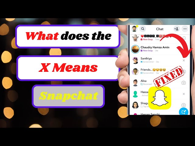 What Does the X mean in Snapchat|What Does the X mean on Snapchat (2023) class=