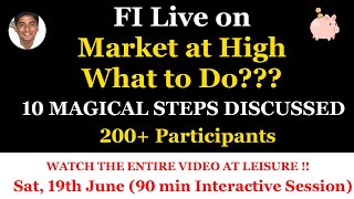 STOCK MARKET AT ALL TIME HIGH | WHAT TO DO | 10 STEPS CHECKLIST | INTERACTIVE | WATCH ENTIRE VIDEO
