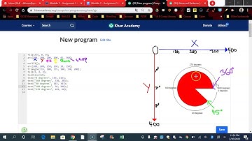 Review the JavaScript Canvas in Khan Academy and Arcs