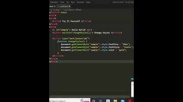 dynamic style javascript | html javascript | #html #javascript #dynamic #shorts