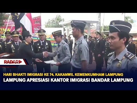 Hari Bhakti Imigrasi Ke 74, Kakanwil Kemenkumham Lampung Apresiasi Kantor Imigrasi Bandar Lampung