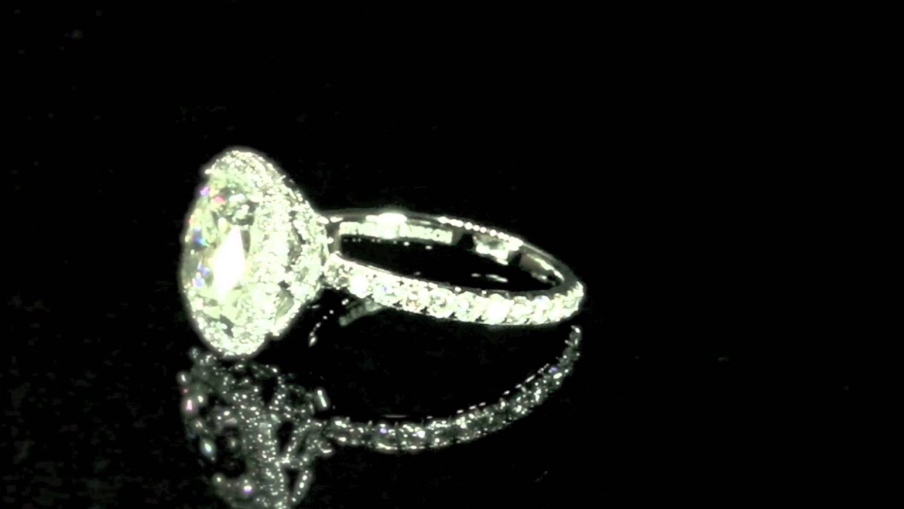 "Casablanca" micropave engagement ring by Steven Kirsch