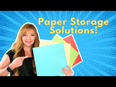 Scrapbook Paper Organizing
