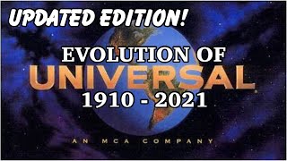 Evolution Of Universal Pictures Updated 1910 - 2021