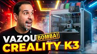 Vazou TUDO da Creality K3: a impressora que pode colocar a Creality no topo de novo