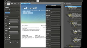 Styling the webpage with CSS and Pinegrow Web Designer