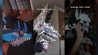 Paper Dragon Puppet TikTok Compilation 9!