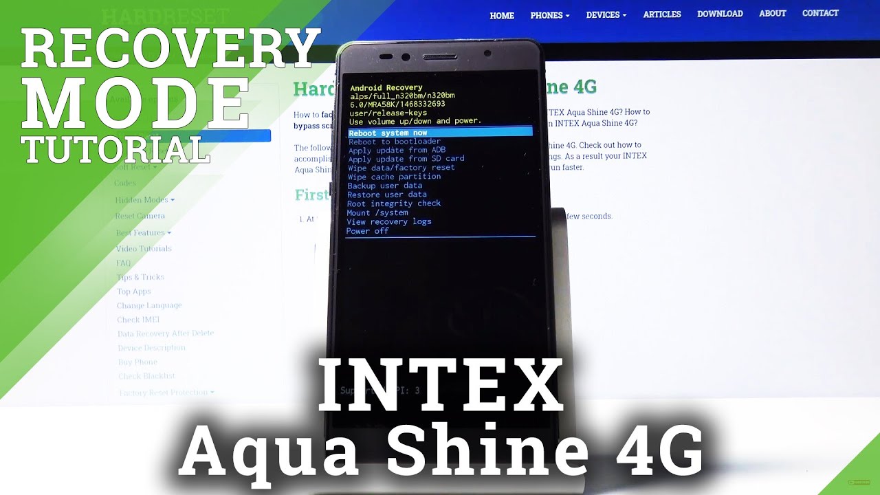 Recovery Mode in INTEX Aqua Shine 4G – How to Open & Use Recovery Features