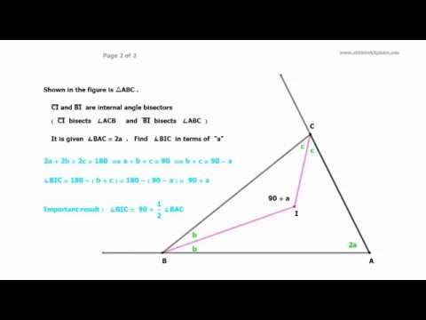 Internal and external angle bisectors of any triangle form cyclic quadrilateral (part 1 of 3 )