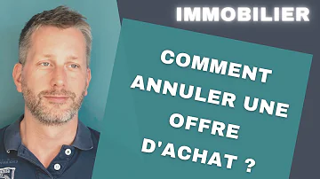 Comment se retirer d'une offre d'achat acceptée