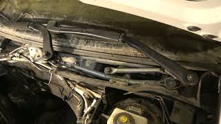 BMW 3 series windshield wipers motor location and bolts cables. Years 2000 to 2020