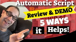 𝐀𝐮𝐭𝐨𝐦𝐚𝐭𝐢𝐜 𝐒𝐜𝐫𝐢𝐩𝐭 𝑹𝒆𝒗𝒊𝒆𝒘 𝒂𝒏𝒅 𝒅𝒆𝒎𝒐 for marketers & creators, also 𝟱 𝘄𝗮𝘆𝘀 Automatic Script can help