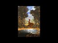 Girl skipping on water painting process