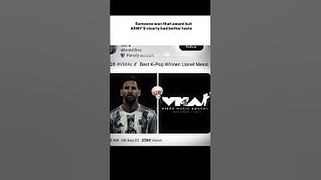 Jimin lost the award but Army