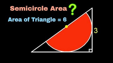 Find the Area of Red SemiCircle | Geometry Math Olympiad