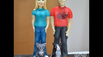 How to make a Standing Person Cake Topper