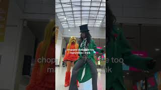 She Froze On Camera  mcmcomiccon mcmcomicconlondon lorax onceler cosplay dance comedy