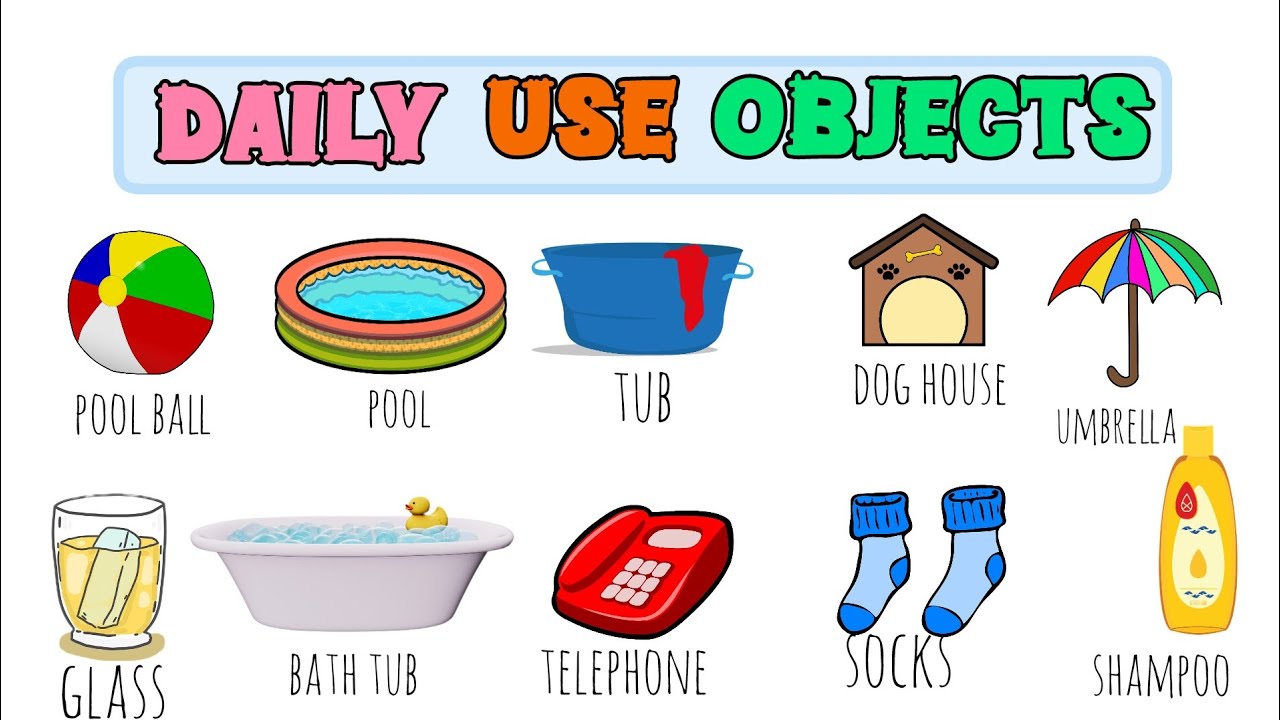 Vocabulary for Everyday objects | Learn Names of everyday objects - YouTube