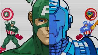 【TAS】 Marvel vs Capcom - captain america / war machine VS captain america / war machine