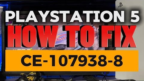 How To Fix PS5 Error CE-107938-8 failed to update PlayStation 5