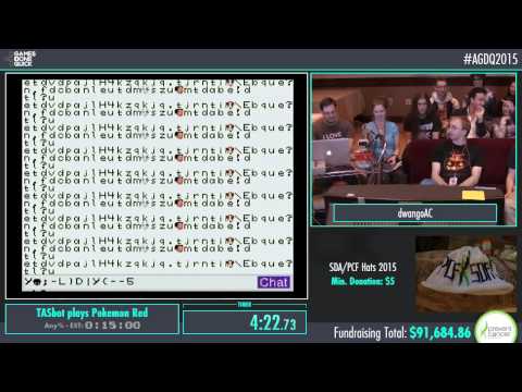 Video AGDQ 2015 TASbot plays Pokemon Red -- TASBot streams... - youtube