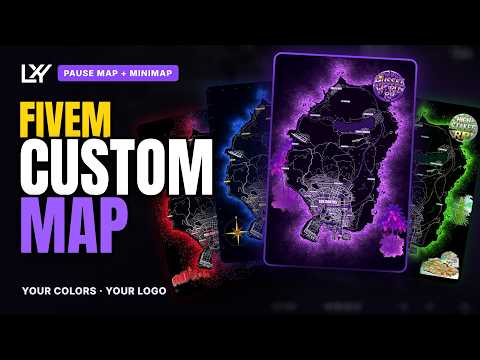FiveM Custom Pause Map - Your Colors, Logo & Artwork (QBCore / QBox / ESX)