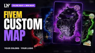 FiveM Custom Pause Map - Your Colors, Logo & Artwork (QBCore / QBox / ESX)