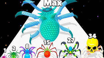Spider Insects Evolution Run - Level Up Spider Max Level Gameplay