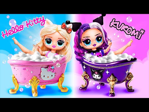 Hello Kitty and Kuromi growing up! LOL OMG DIY