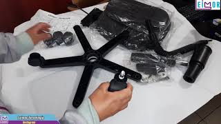 CÓMO ENSAMBLAR UN SILLA DE ESCRITORIO GIRATORIA-MUY FACIL Y RAPIDO-UNBOXING