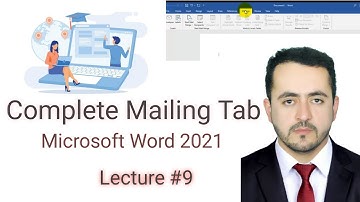 Complete Mailing Tab of Ms word /Complete Ms 2021 Course in Pashto
