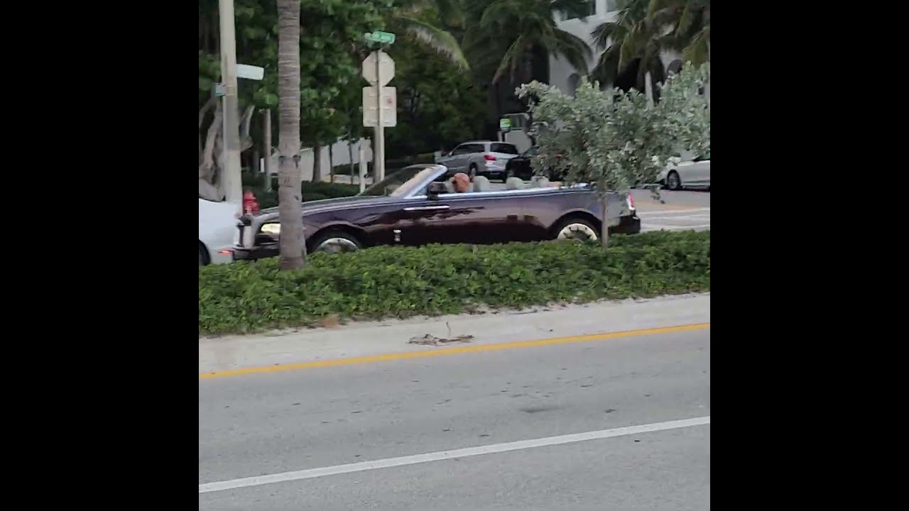 DAWN CONVERTIBLE FROM ROLLS ROYCE! BEACHSIDE SHOT! DROP-TOP! @rollsroycedawndroptop 
