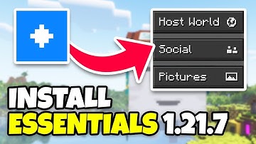 How to Download & Install Essentials for Minecraft 1.21.7 - Play with Friends in Java
