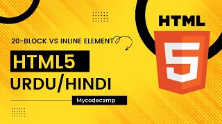 HTML Tutorial - 20# Block Vs Inline Element | HTML Course for Beginners to Advance in Urdu/Hindi