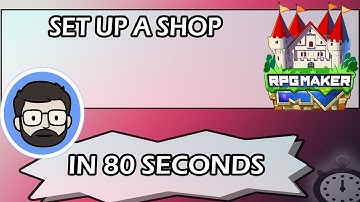 Set Up a Shop in RPG Maker IN 80 SECONDS!
