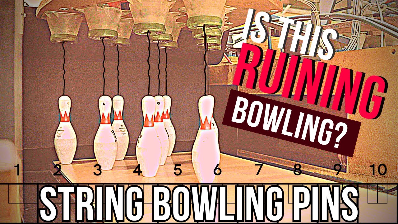 THE FUTURE OF BOWLING??? String Pin Bowling vs Free Fall!! INSANE Split Conversions??