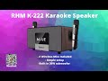 Best all in one low cost karaoke speaker only 300  rhmk222  inandon ktv rhm 