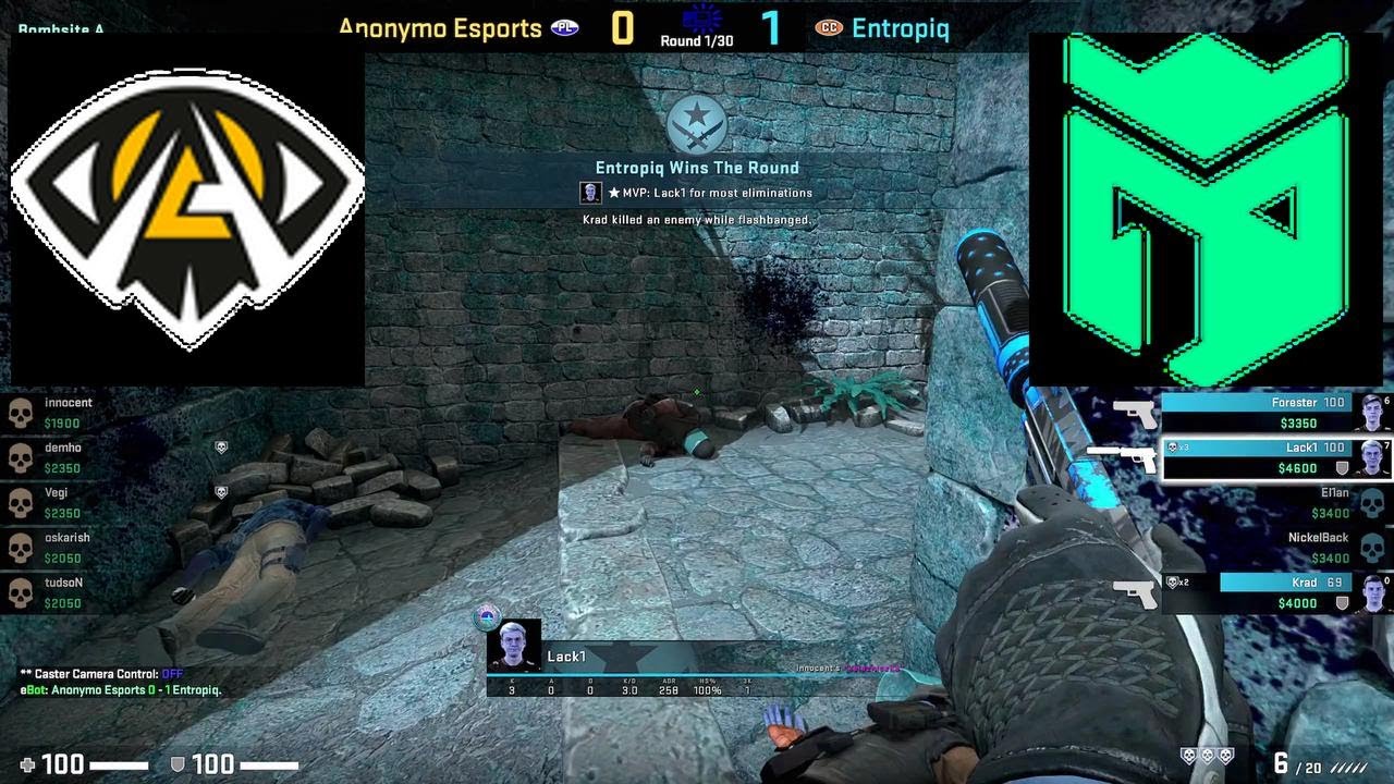 Anonymo vs Entropiq Highlights /  at PGL Major Antwerp 2022 Europe RMR B