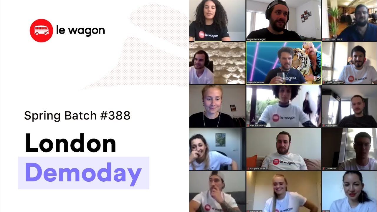 Coding Bootcamp London Le Wagon Demo Day Batch 388 Youtube