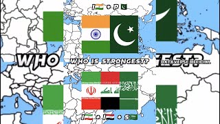 India🇮🇳 + Pakistan🇵🇰 vs Iran🇮🇷 + Iraq🇮🇶 + Saudi🇸🇦 General Comparison Shorts 2023 #dataverseofficial