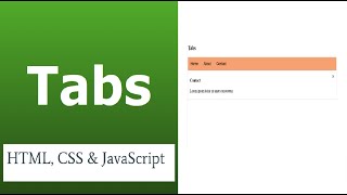 Create Responsive Tabs with CSS and JavaScript | Step-by-Step Tutorial for Beginners