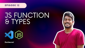 JS functions | JavaScript Tamil Tutorial - Part 12