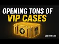 OPENING TONS of VIP CASES on CSGOCASES! - CSGOCASES PROMO CODE 2025