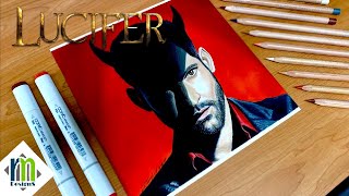 Drawing Lucifer Morningstar - Tom Ellis | RM Designs15