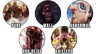 Every Type of TITAN Explained in 8 Minutes